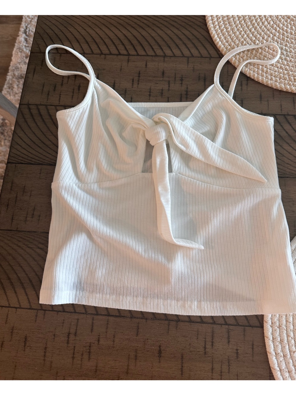 Tie top tank top size medium